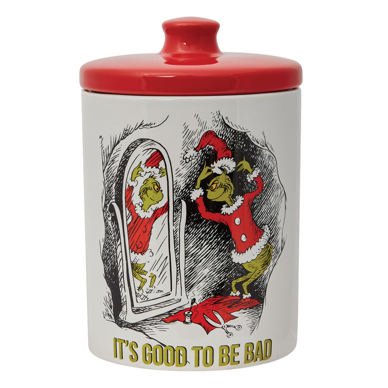 Grinch | Classic Santa Grinch Canister | Cookie Jar