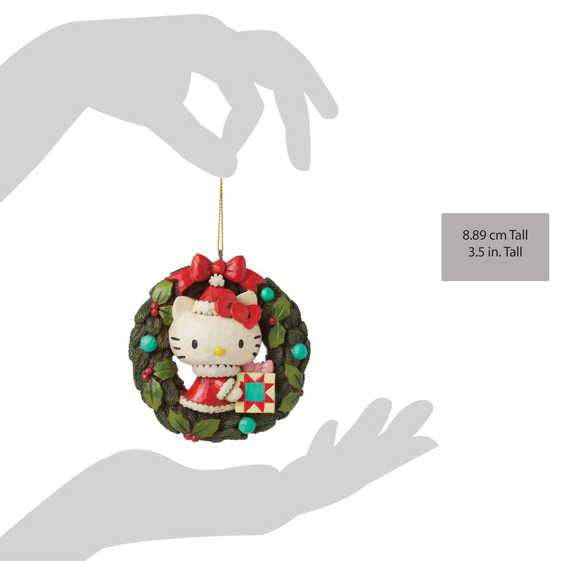 Sanrio by Jim Shore | Hello Kitty Wreath H/O | Hanging Ornament