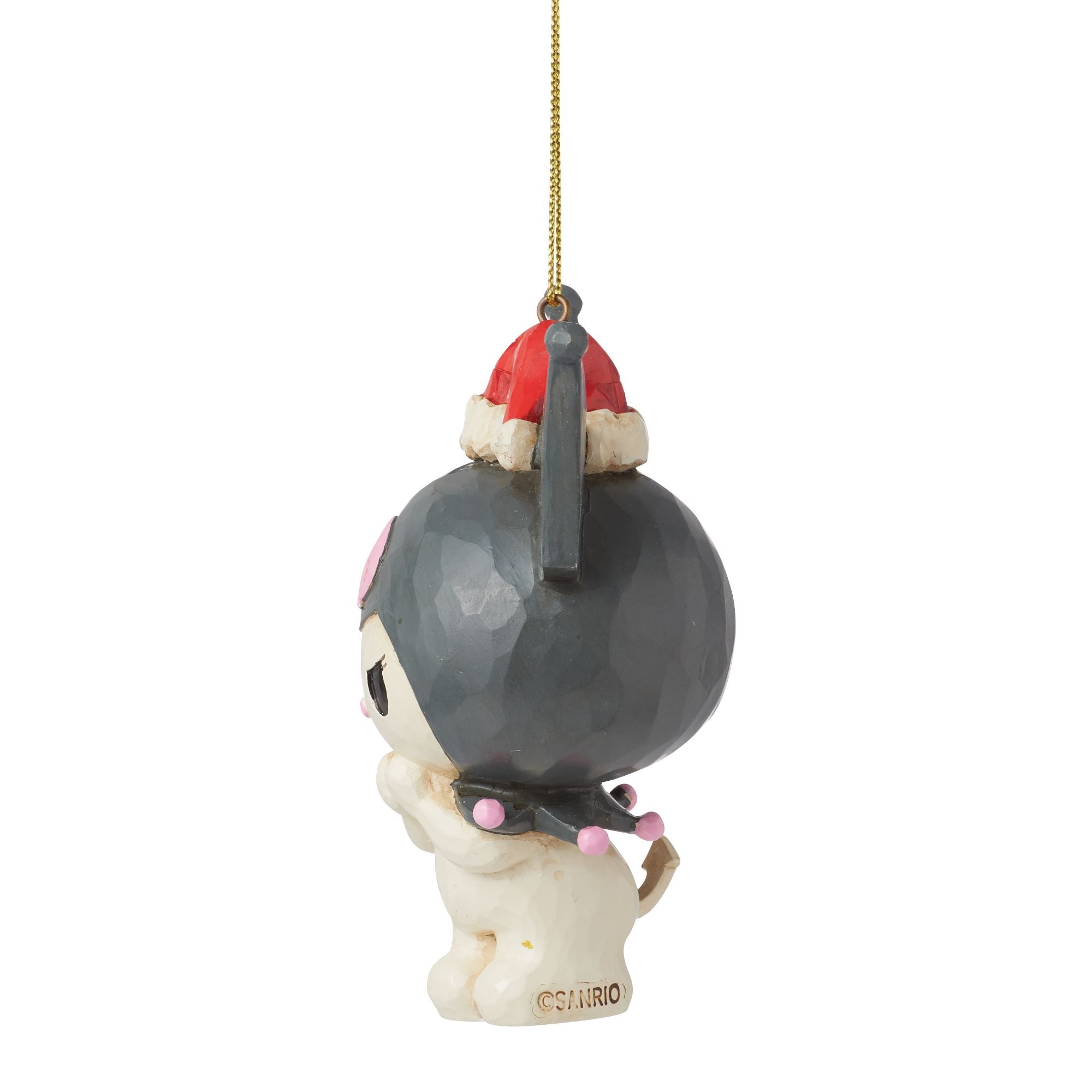 Sanrio by Jim Shore Kuromi in Santa Hat Hanging Ornament - Thumbnail 3