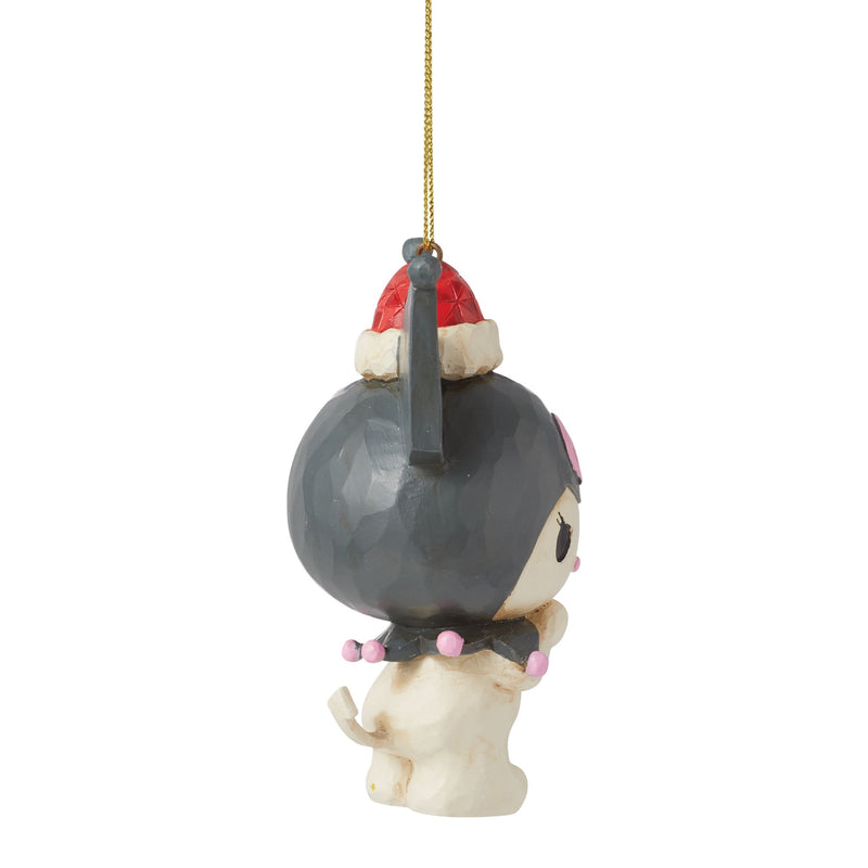 Sanrio by Jim Shore | Kuromi in Santa Hat H/O | Hanging Ornament