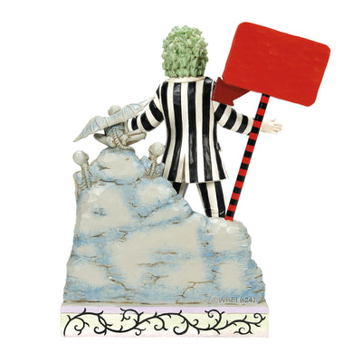 Beetlejuice by Jim Shore | Beetlejuice LED Sign & Gravest | Figurine