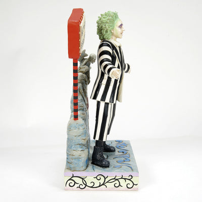 Beetlejuice by Jim Shore | Beetlejuice LED Sign & Gravest | Figurine