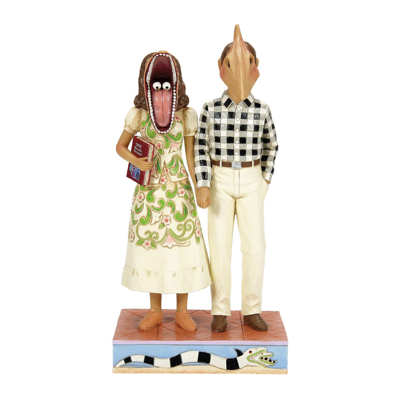 Beetlejuice by Jim Shore | Adam & Barbara Scary Masks | Figurine