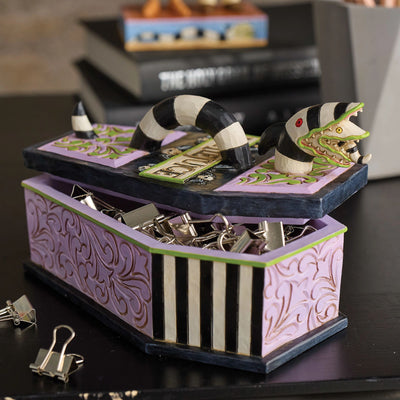 Beetlejuice by Jim Shore | Trinket Box Beetlejuice Coffin | Trinket Box