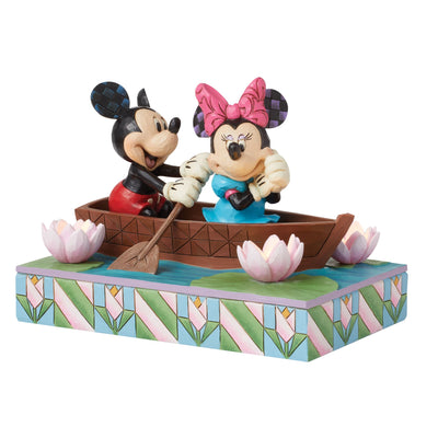Disney Traditions | Mickey & Minnie LED Love Rowbo | Figurine