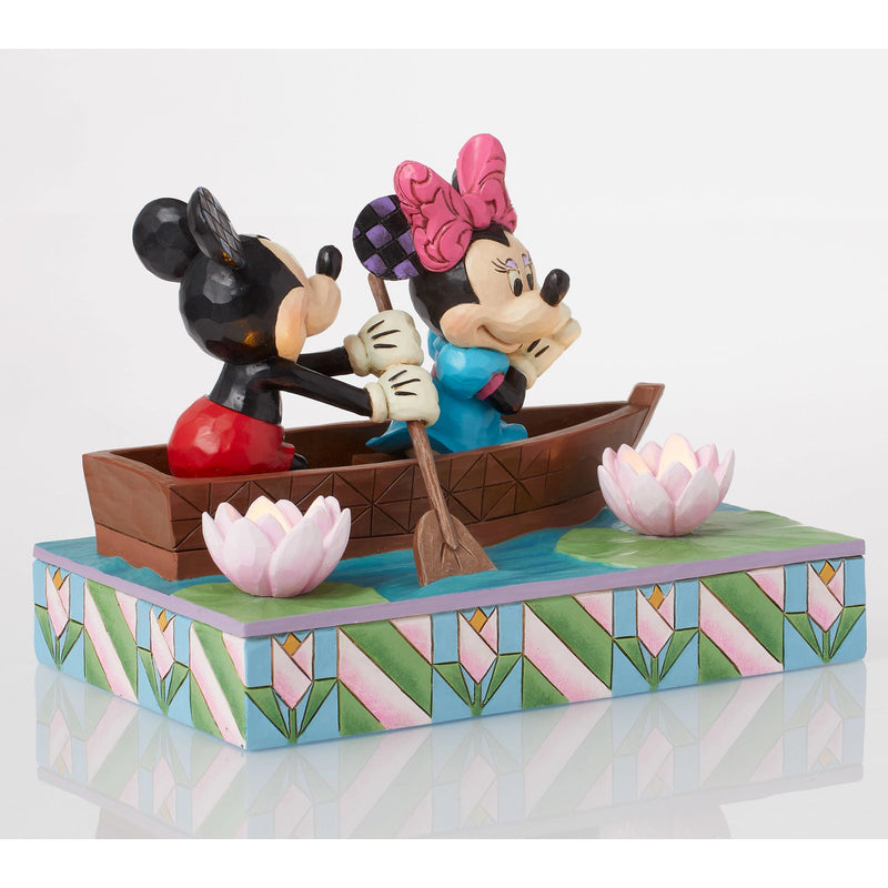 Disney Traditions | Mickey & Minnie LED Love Rowbo | Figurine