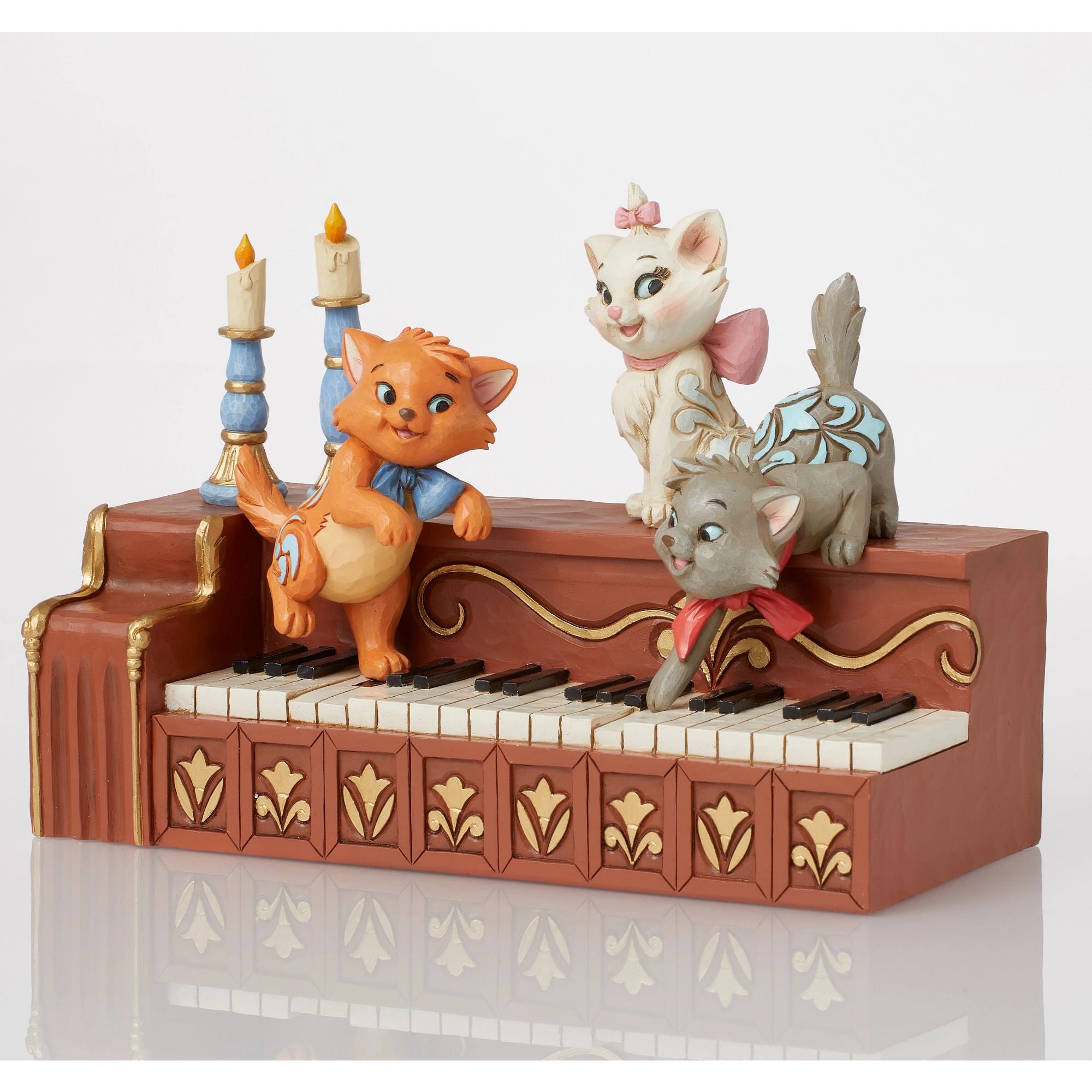 新品【Disney Traditions】おしゃれキャット キトゥンズピアノ Disney Traditions | Aristocats Kittens Piano | Figurine – Enesco