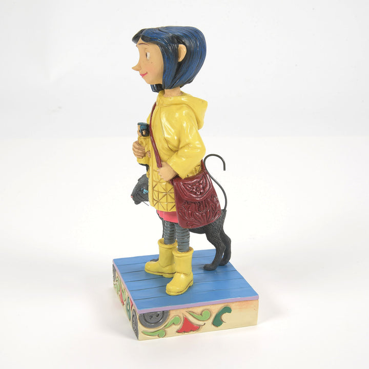Coraline by Jim Shore | Coraline in Yellow Raincoat | Figurine