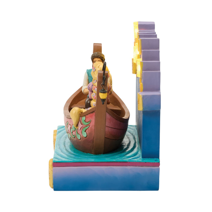Disney Traditions | Tangled Boat with LED Lanterns | Figurine