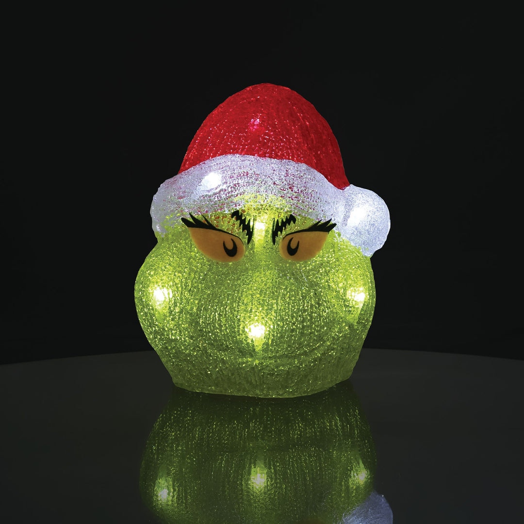 Grinch | Grinch Head 8" Lit Fig | Figurine