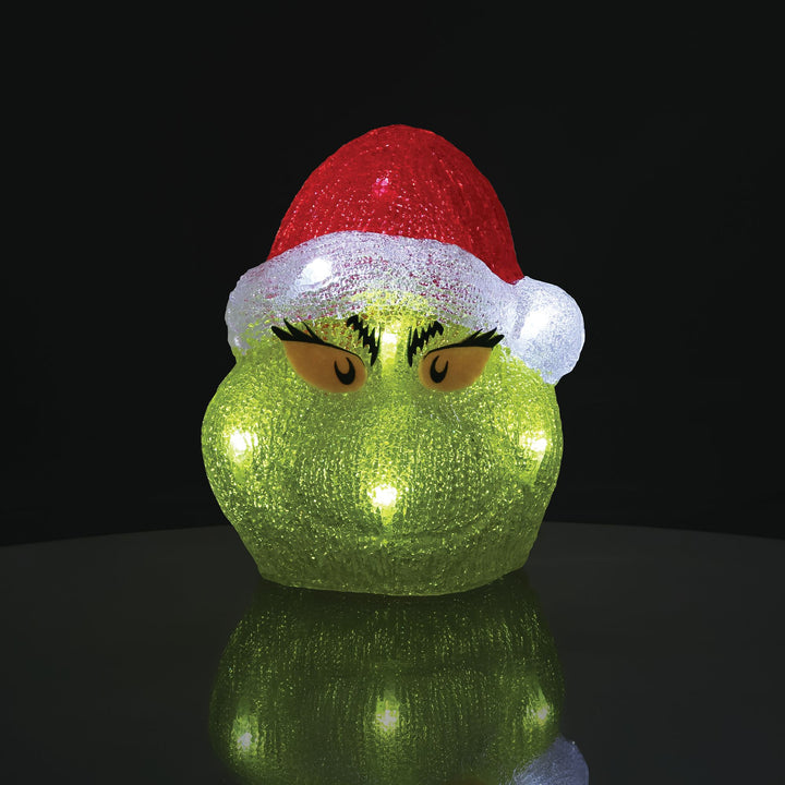 Grinch | Grinch Head 8" Lit Fig | Figurine