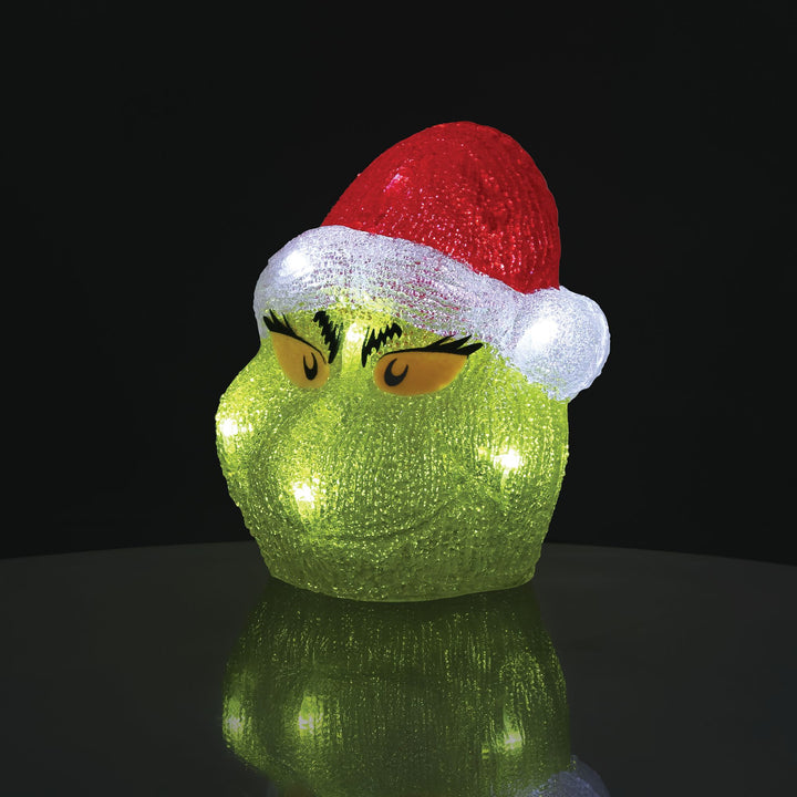 Grinch | Grinch Head 8" Lit Fig | Figurine