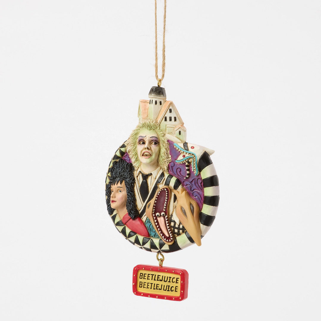 Beetlejuice by Jim Shore | Beetlejuice Group Ornament | Hanging Ornament