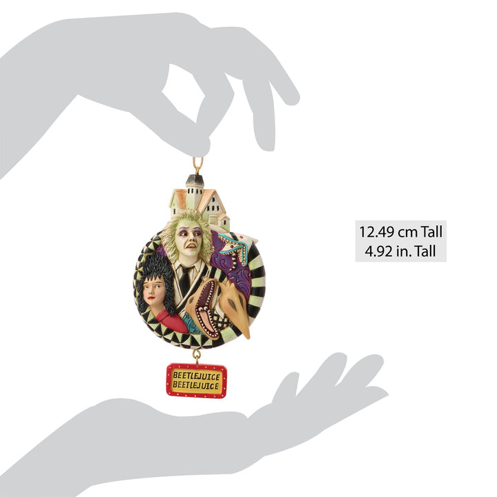 Beetlejuice by Jim Shore | Beetlejuice Group Ornament | Hanging Ornament