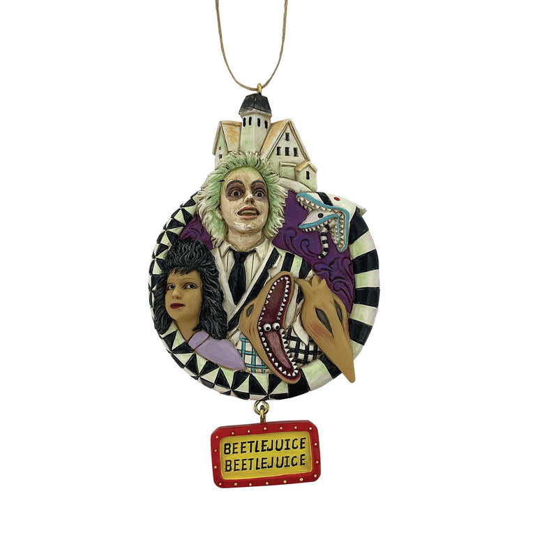 Beetlejuice by Jim Shore | Beetlejuice Group Ornament | Hanging Ornament