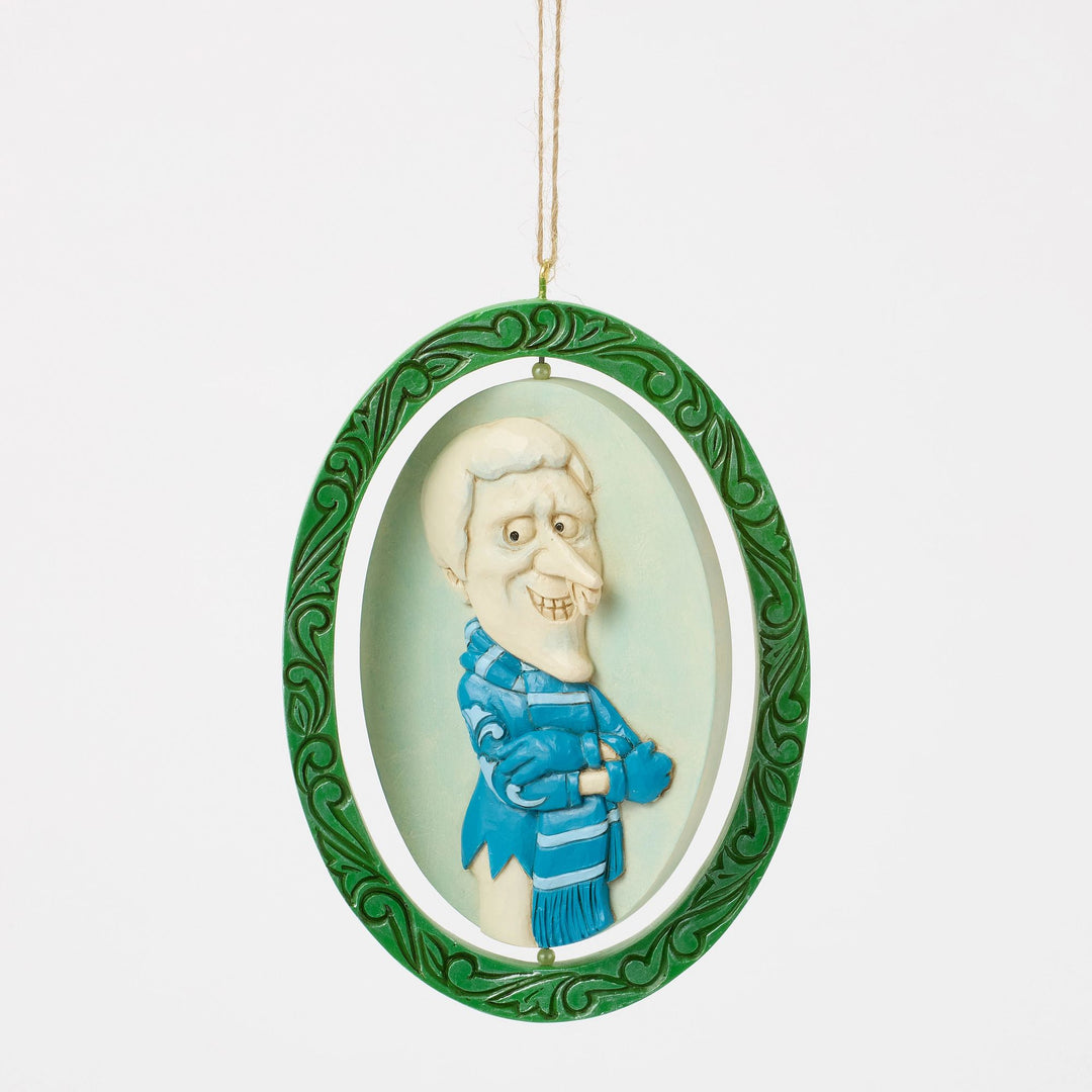 Year wout Santa by Jim Shore | Two-Sided Miser Brothers Orn | Hanging Ornament