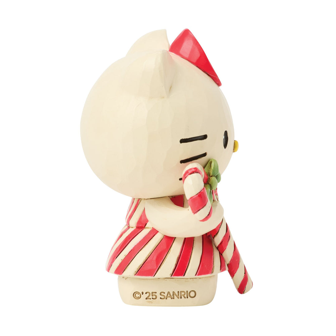 Sanrio by Jim Shore | Hello Kitty Candy Cane Mini | Figurine