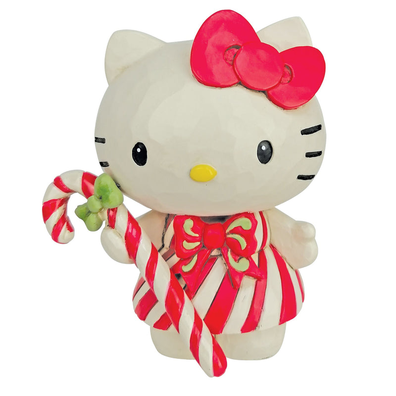 Sanrio by Jim Shore | Hello Kitty Candy Cane Mini | Figurine