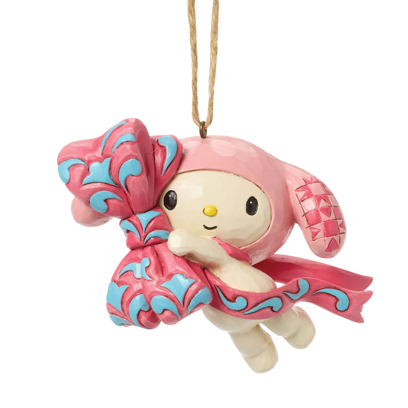 Sanrio by Jim Shore | My Melody Pink Bow Orn | Hanging Ornament