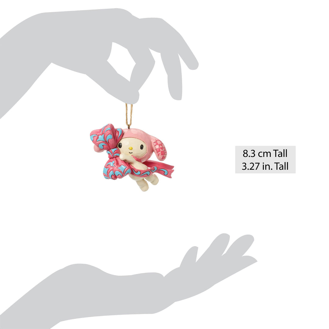 Sanrio by Jim Shore | My Melody Pink Bow Orn | Hanging Ornament