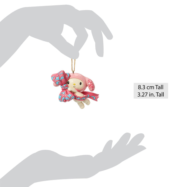 Sanrio by Jim Shore | My Melody Pink Bow Orn | Hanging Ornament