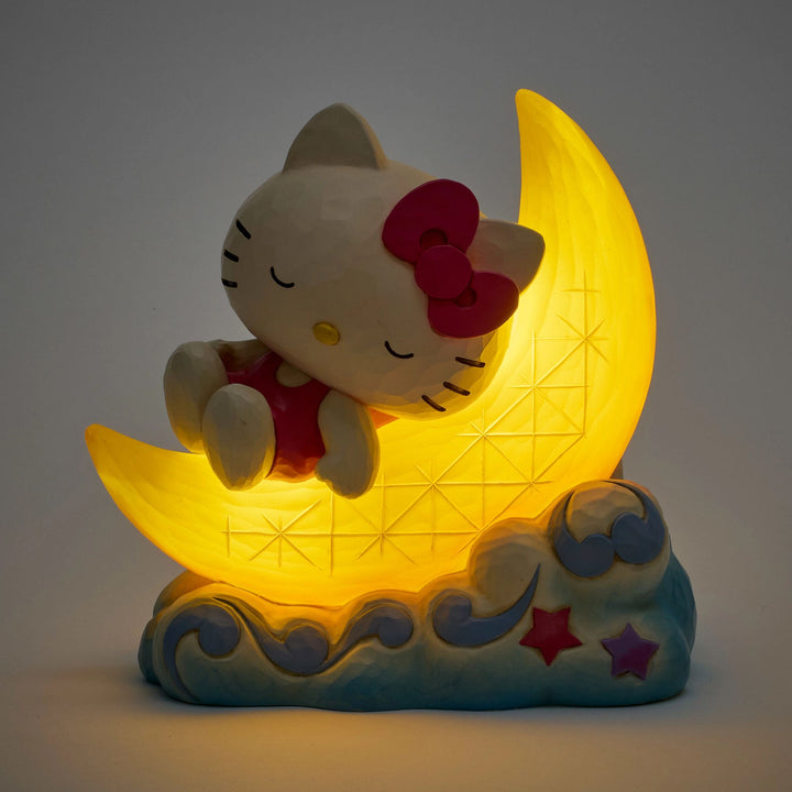 Sanrio by Jim Shore | Hello Kitty on LED Moon | Figurine