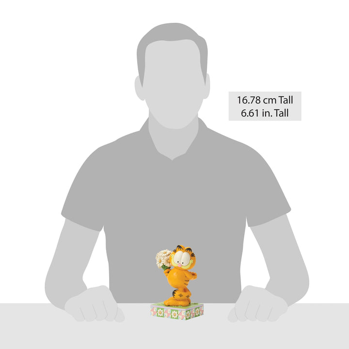 Garfield by Jim Shore | Garfield Holding Daisies | Figurine