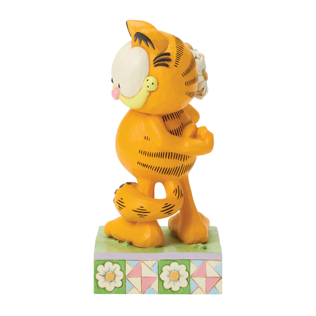 Garfield by Jim Shore | Garfield Holding Daisies | Figurine
