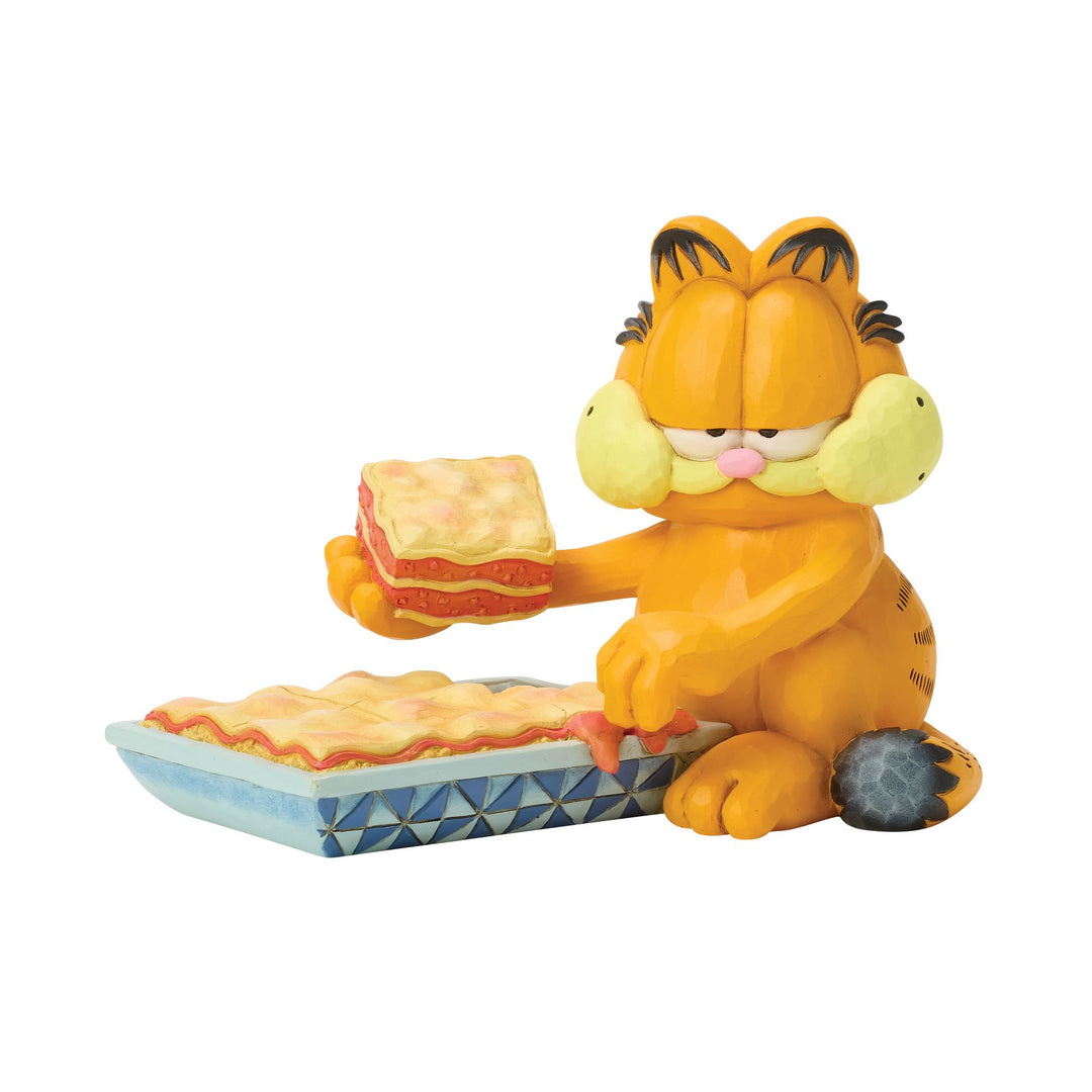 Garfield by Jim Shore | Garfield with Piece of Lasagna | Figurine