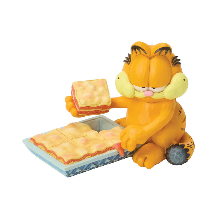 Garfield by Jim Shore | Garfield with Piece of Lasagna | Figurine