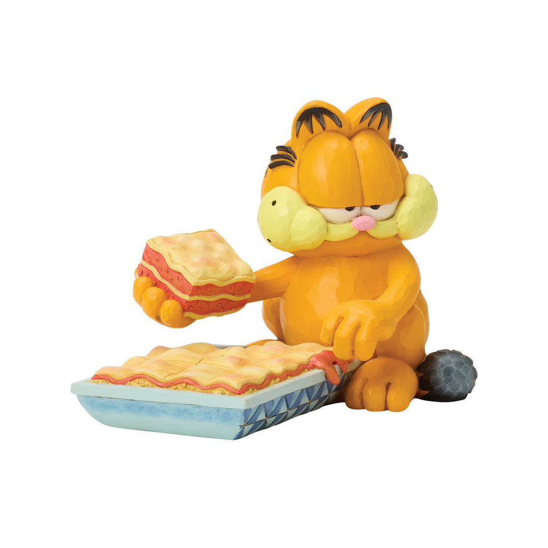 Garfield by Jim Shore | Garfield with Piece of Lasagna | Figurine