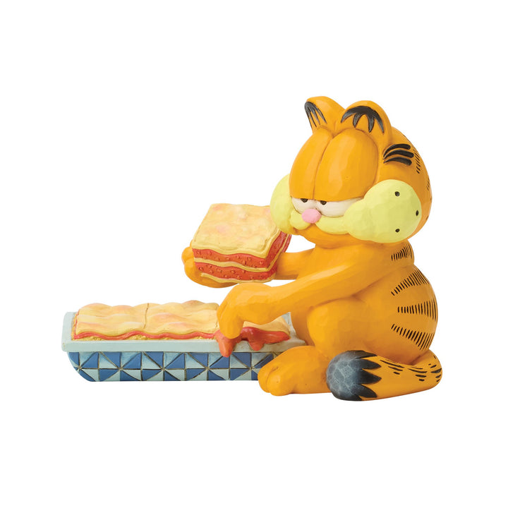 Garfield by Jim Shore | Garfield with Piece of Lasagna | Figurine