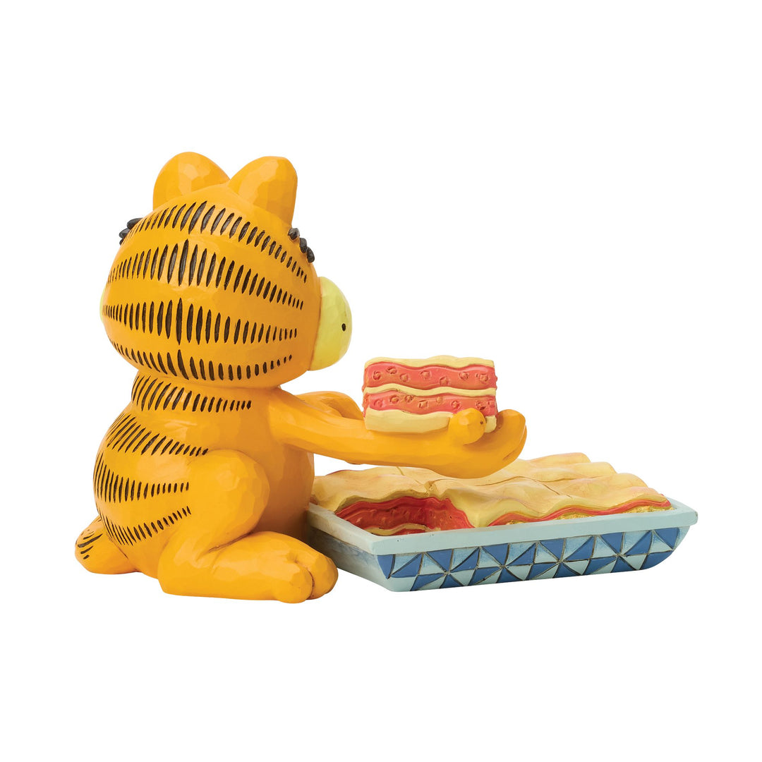 Garfield by Jim Shore | Garfield with Piece of Lasagna | Figurine