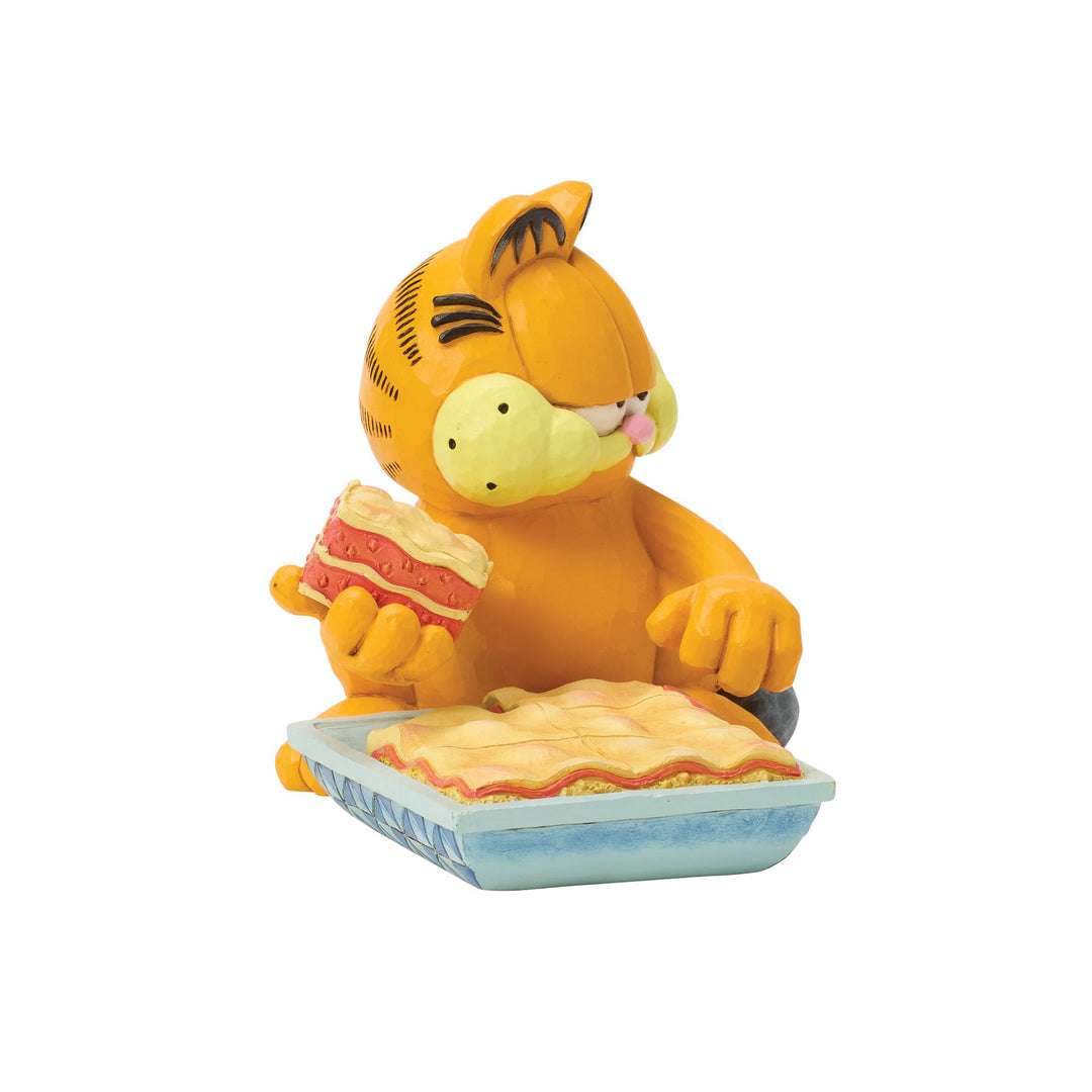 Garfield by Jim Shore | Garfield with Piece of Lasagna | Figurine