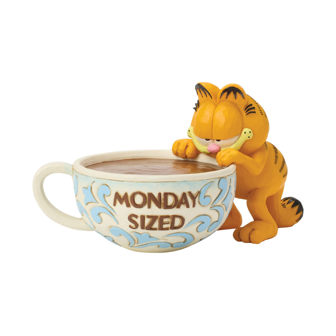 Garfield by Jim Shore | Garfield with Oversized Coffee | Figurine