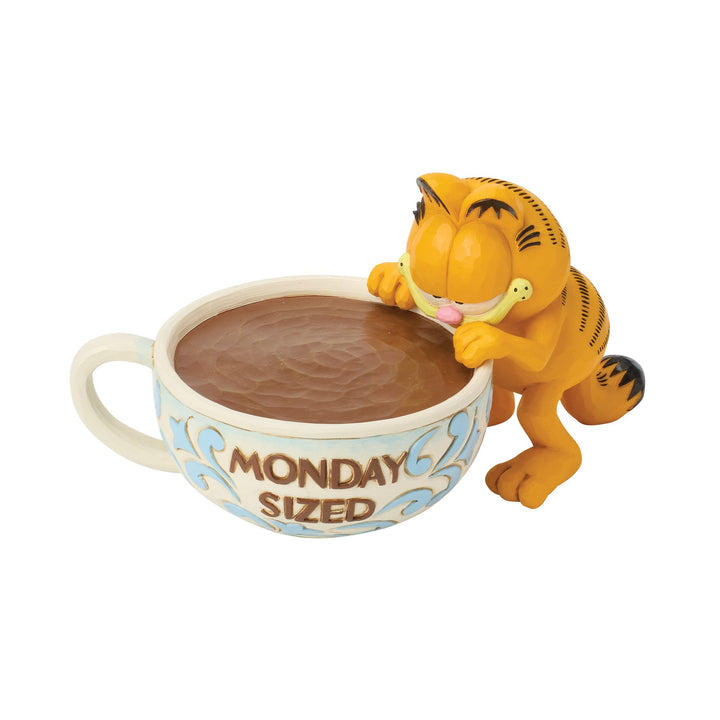 Garfield by Jim Shore | Garfield with Oversized Coffee | Figurine
