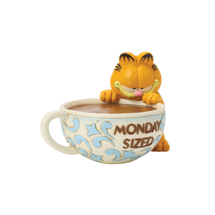 Garfield by Jim Shore | Garfield with Oversized Coffee | Figurine