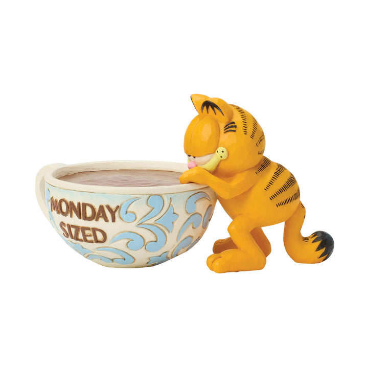 Garfield by Jim Shore | Garfield with Oversized Coffee | Figurine