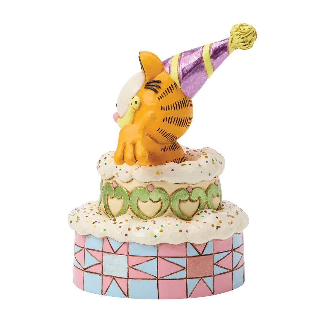 Garfield by Jim Shore | Garfield Popping Out of Cake | Figurine