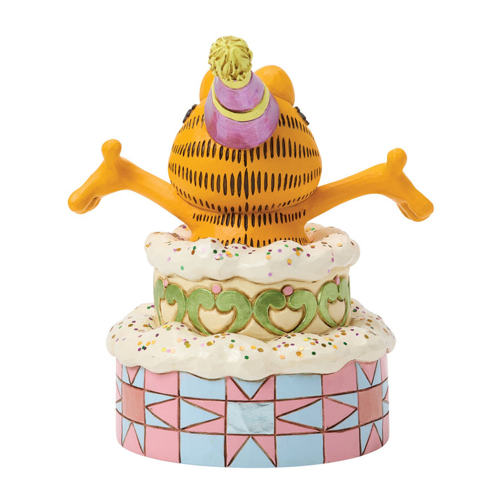 Garfield by Jim Shore | Garfield Popping Out of Cake | Figurine