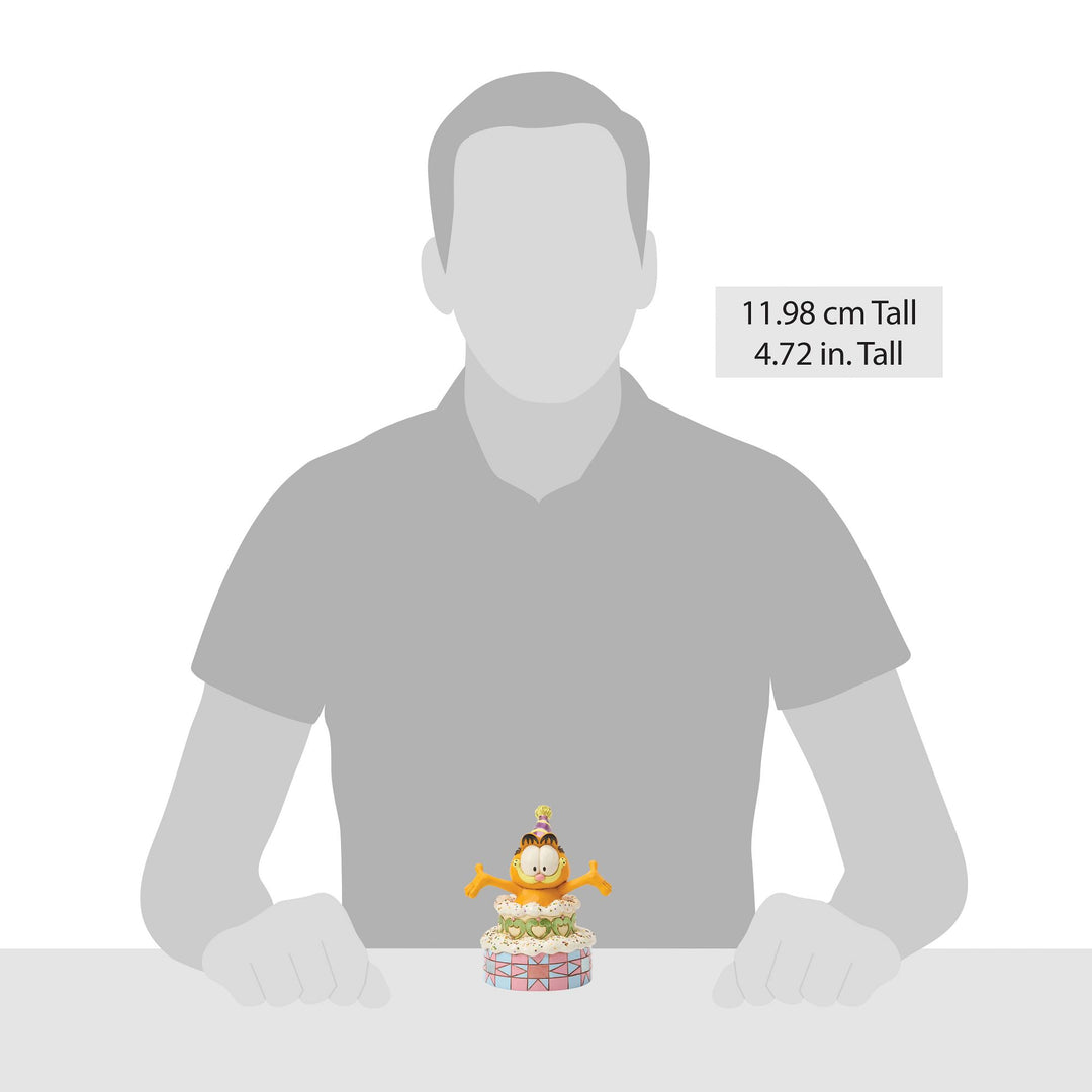 Garfield by Jim Shore | Garfield Popping Out of Cake | Figurine
