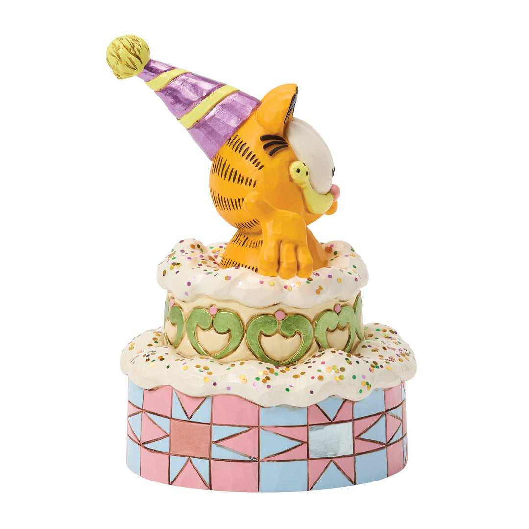 Garfield by Jim Shore | Garfield Popping Out of Cake | Figurine