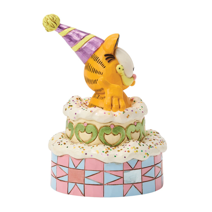Garfield by Jim Shore | Garfield Popping Out of Cake | Figurine