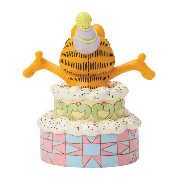 Garfield by Jim Shore | Garfield Popping Out of Cake | Figurine