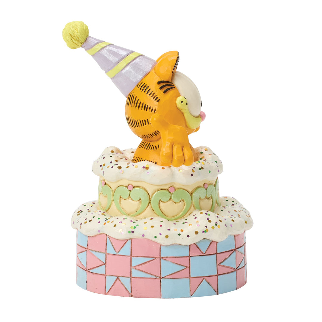 Garfield by Jim Shore | Garfield Popping Out of Cake | Figurine