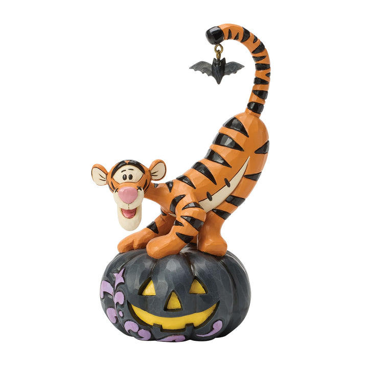 Disney Traditions | Tigger on black Jack-o-Lantern | Figurine