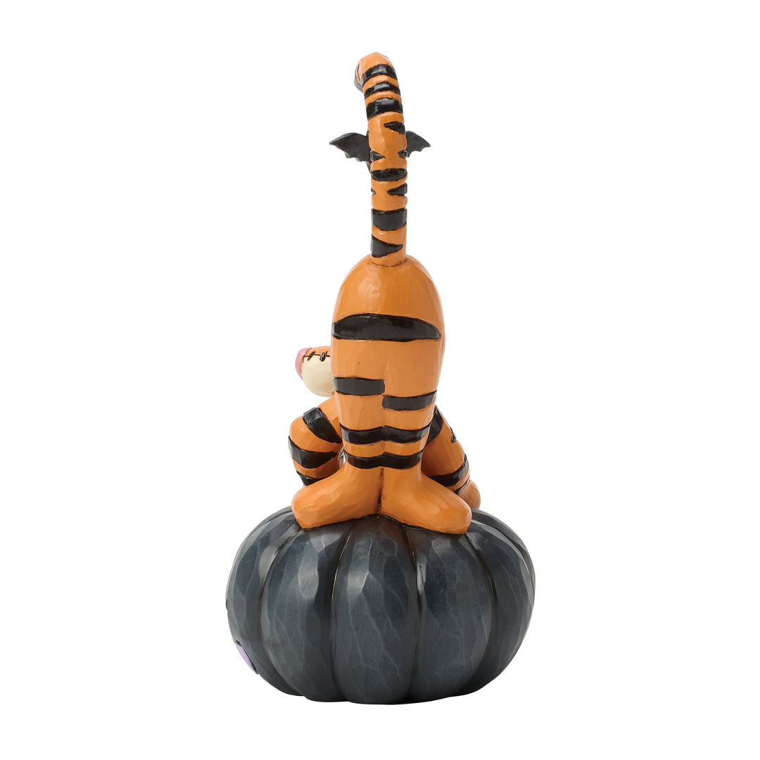 Disney Traditions | Tigger on black Jack-o-Lantern | Figurine