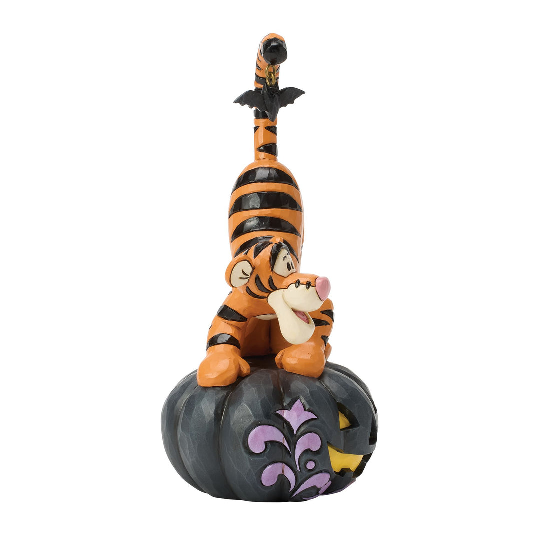 Disney Traditions | Tigger on black Jack-o-Lantern | Figurine