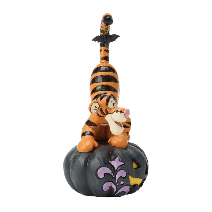 Disney Traditions | Tigger on black Jack-o-Lantern | Figurine