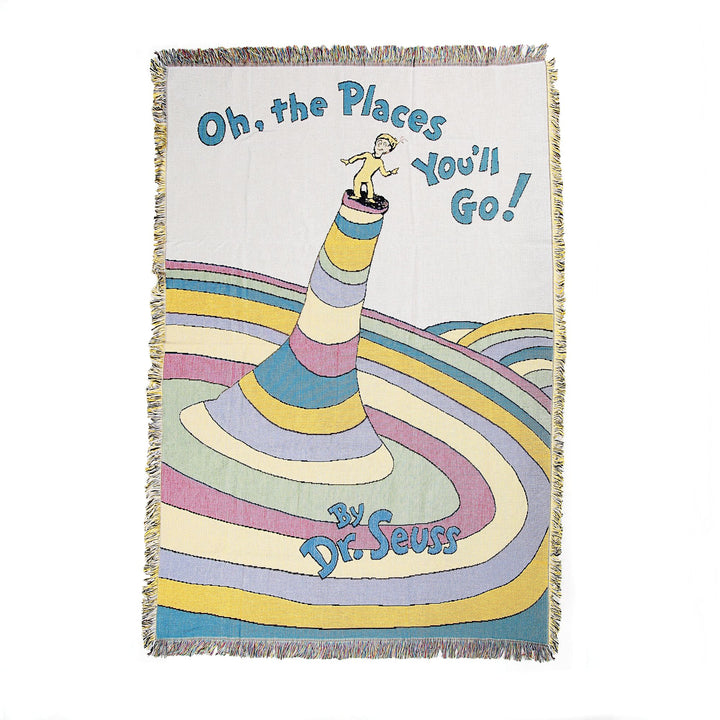Snowpinions | Oh The Places Book Blanket | Blanket